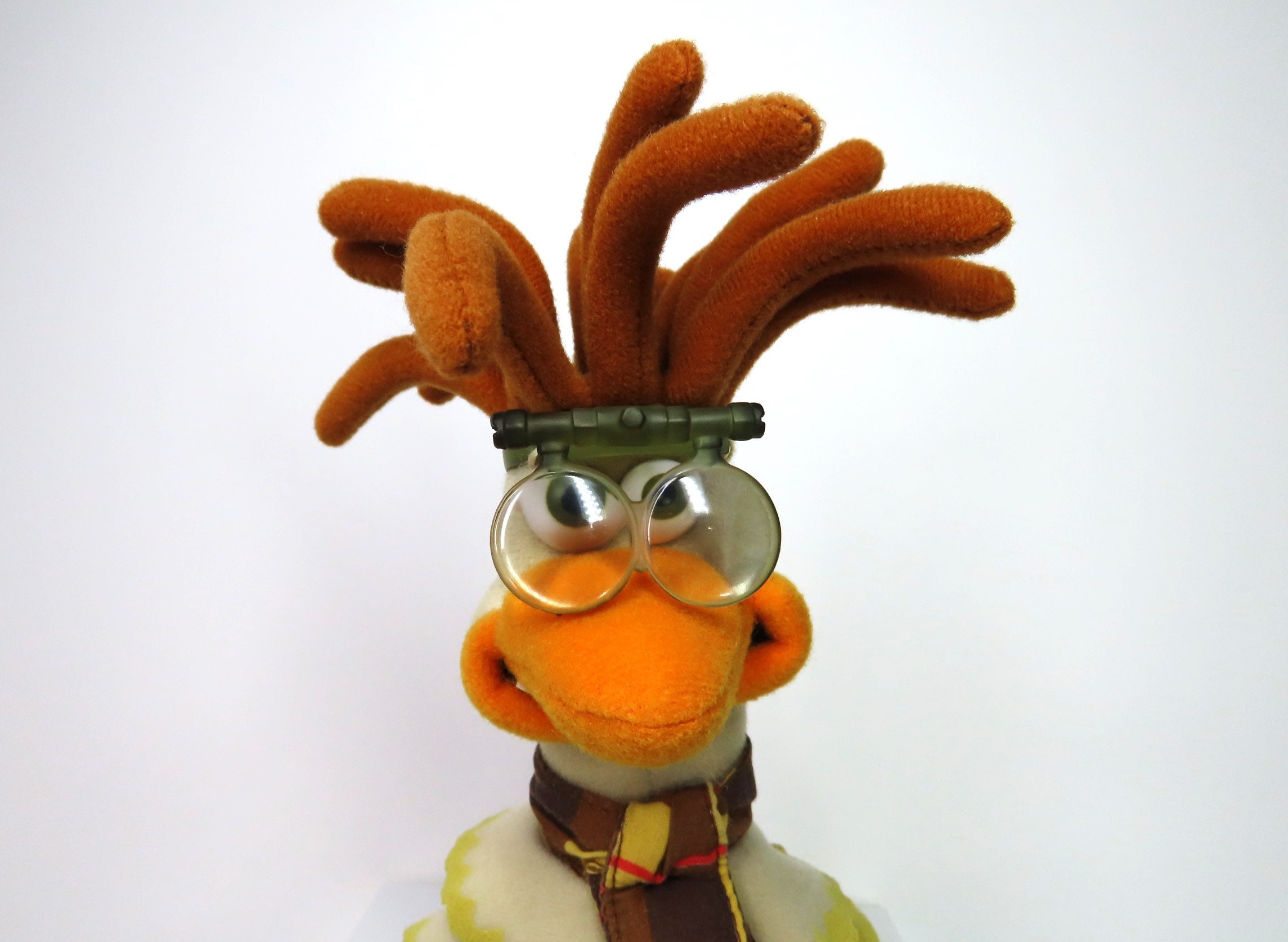 A Vintage 2000 Chicken Run Mac the Brains Hen Plush Toy, Desk Pal, Desk ...