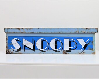 1970年代から80年代のヴィンテージの錆びたスヌーピーの缶 - Etsy 日本