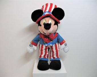 Vintage 1980s Mickey mouse uncle Sam