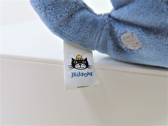 1990 年代のビンテージ Jellycat Jungle Nap ブルー エレファント