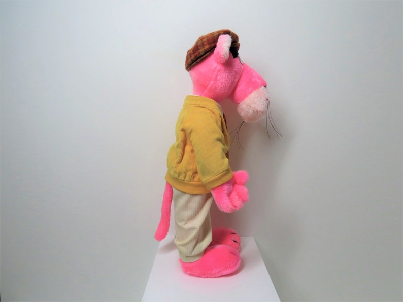 Pink Panther toy plush Vintage 1980s Pink Panther Golfer