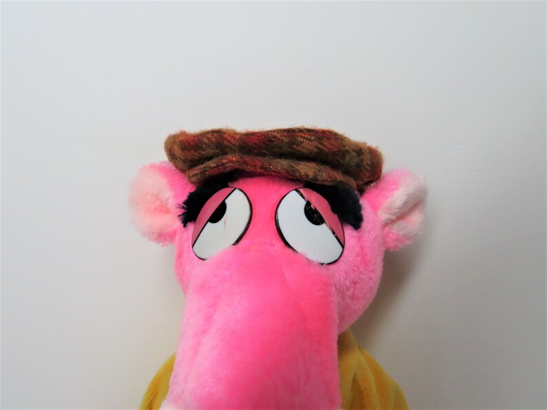 Pink Panther toy plush Vintage 1980s Pink Panther Golfer