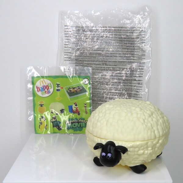 Een Shirley het schaapskist, kom, opbergpot, Shaun het schaap, aardman.