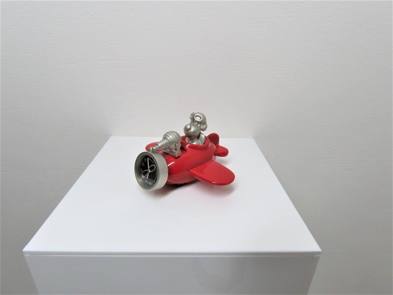 Wallace and Gromit pilot Miniature clock Wallace and Gromit plane Vintage clock Wallace and Gromit with original box works perfectly