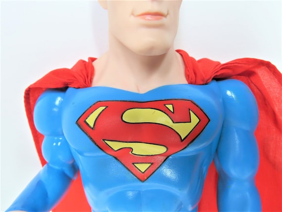 A Vintage 1988 DC Comics Superman Figure 39cm Tall. Large Superman Figure. Etsy Canada