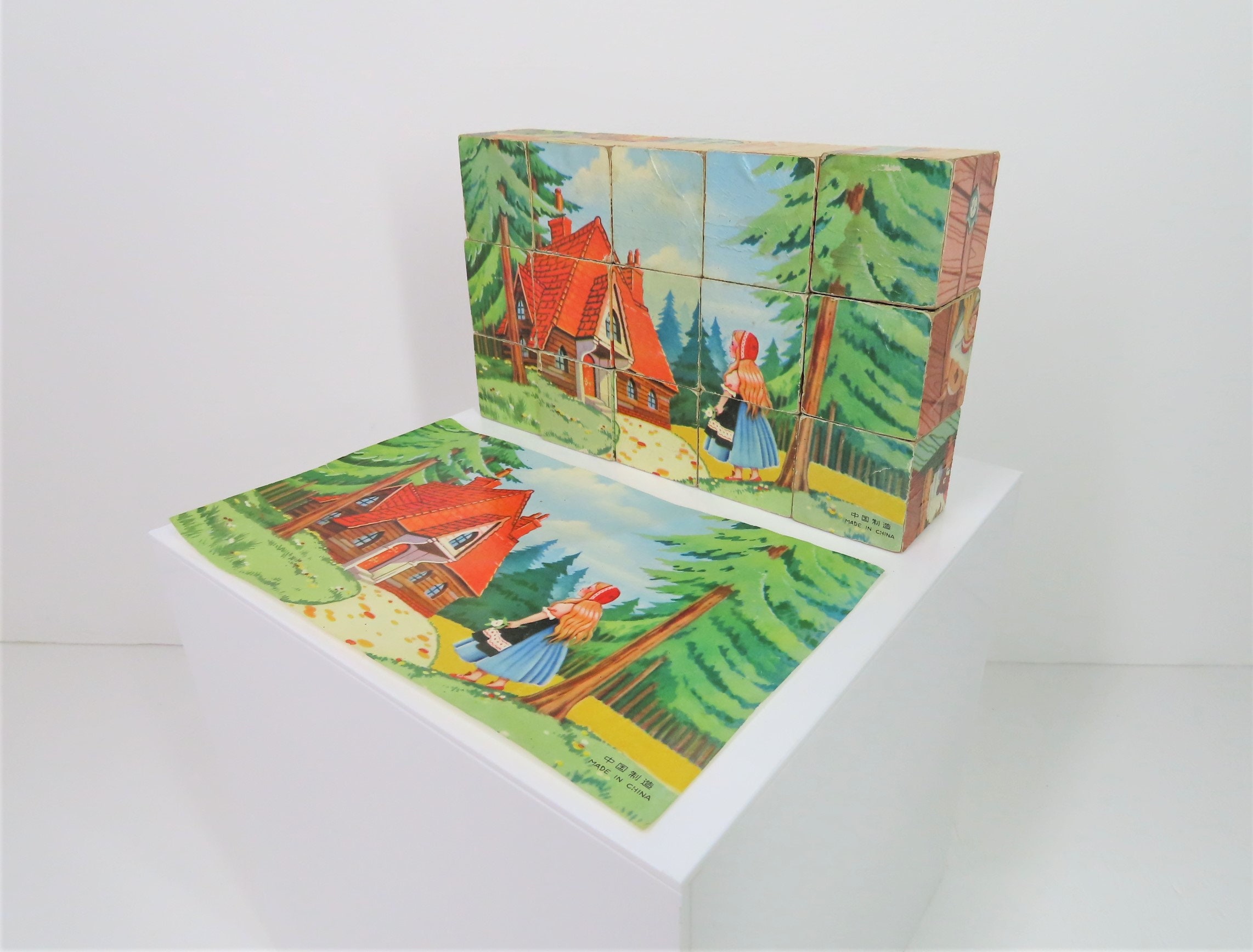 A Vintage 1960s - 70s Goldilocks and the Three Bears Wooden Picture ...