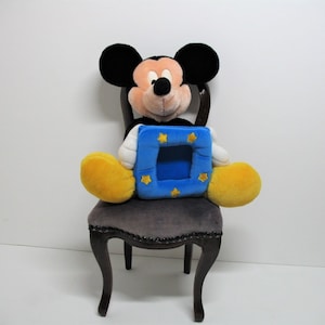 Vintage 1990s Mickey Mouse plush photo holder