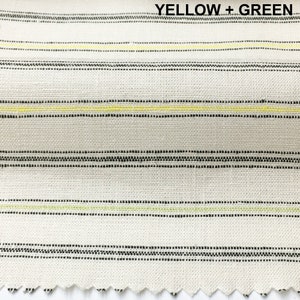 4 COLORS / BELAV Pure 100% Multicolor Horizontal Stripe Linen, 170 gsm / Drapery, Curtain, Upholstery, Costume, Apparel / Fabric by the Yard