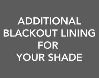 Additional Fee for Shade Lining