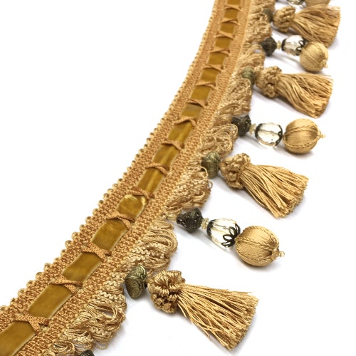 Saybrook 4 Beaded Fringe Trim by the Yard Etsy