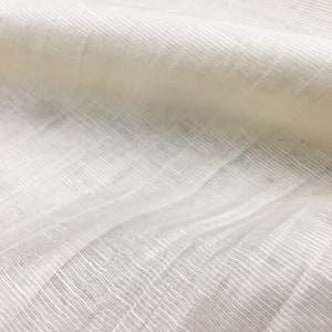 108&quot; Wide Crushed Thin Striped Sheer Fabric / Fabric by the Yard