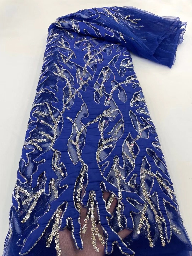 5 YARDS / 8 COLORS / Vines Outlined Glitter Sequin Beaded Etsy