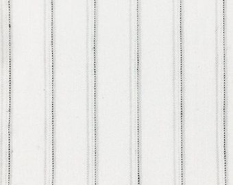2 COLORS / GARIEL Stretch Off-White Light Blue Gray Stripe Soft Linen Blend, 170 gsm/ Drapery, Costume, Apparel / Fabric by the Yard