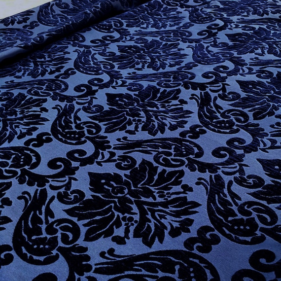 Upholstery Velvet Royal Blue, Drapery and Upholstery Fabric