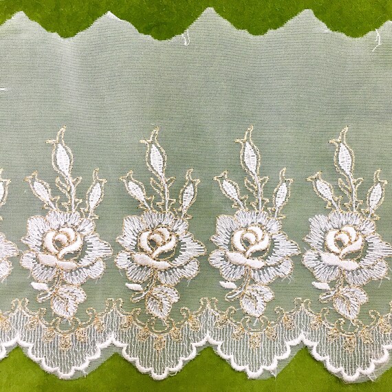 wide lace trim by the yard