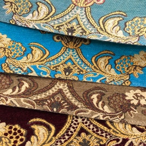 4 COLORS / Alexander Classic Luxury Damask Chenille Brocade Jacquard