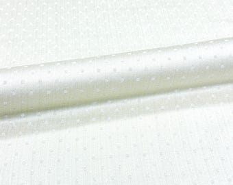 108" brede SACA beige ivoor geometrische stippen geweven jacquardbrokaat stof / stof op maat gesneden