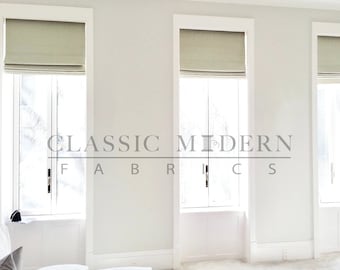 Custom Made Fabric Flat Roman Shade Blind Window Covering / Window Treatment Door Blinds / LABOR ONLY