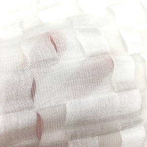 Ivory Geometric Open Weave Soft Sheer Fabric/ Curtain, Decor, Upholstery, Costume/Fabric by the Yard