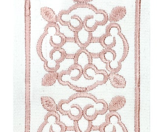 4 COLORS / MIRTHA 4 inch Wide Decorative Beaded Embroidery Ribbon Tape Trim / Drapery, Upholstery, Pillows, Home Decor