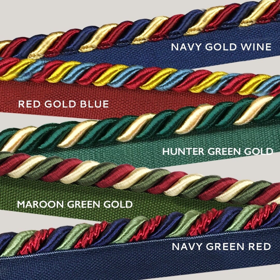 5 YARDS / Premium Quality 3/8 Twisted Cord, 9mm 3 Ply Rope, Trim