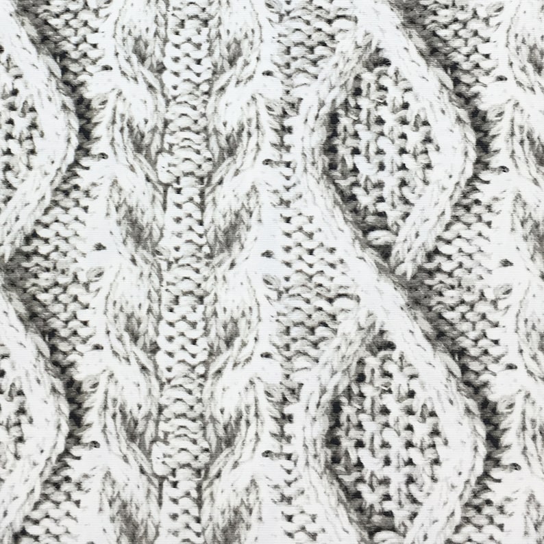 3 COLORI / Puro 100% Cotone, 260gsm, / Stampa cavo maglia / Drappeggio, Tenda, Tappezzeria, Costume, Abbigliamento / Tessuto tagliato a misura GREY