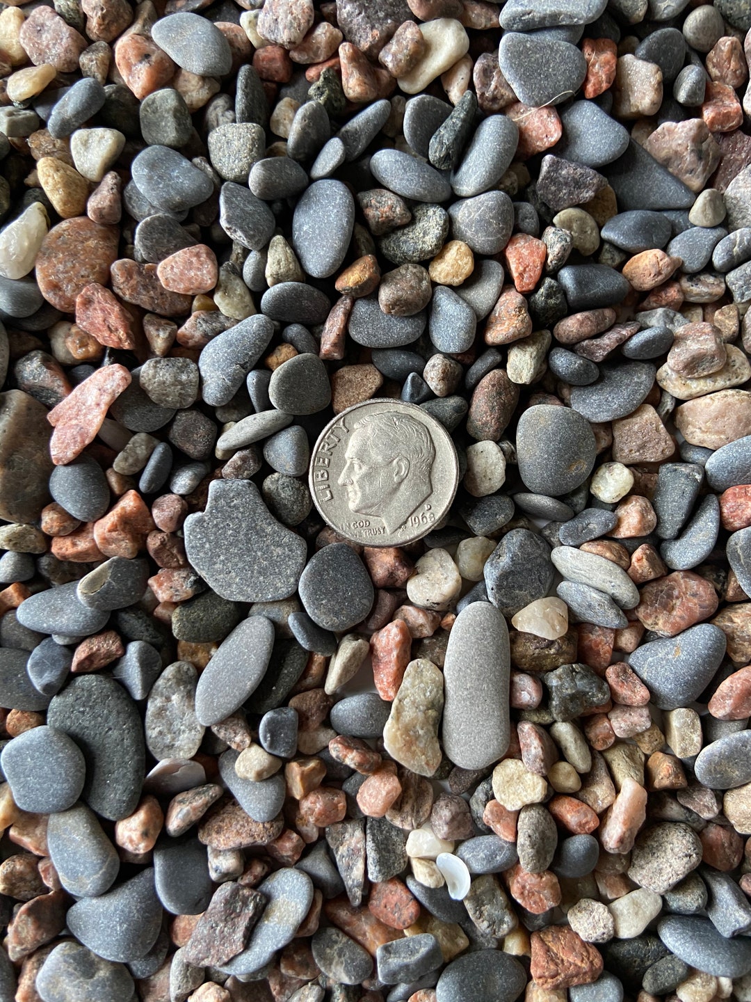 5 Lbs Tiny Decorative Beach Rock & Pea Gravel Stone Bulk Mix for