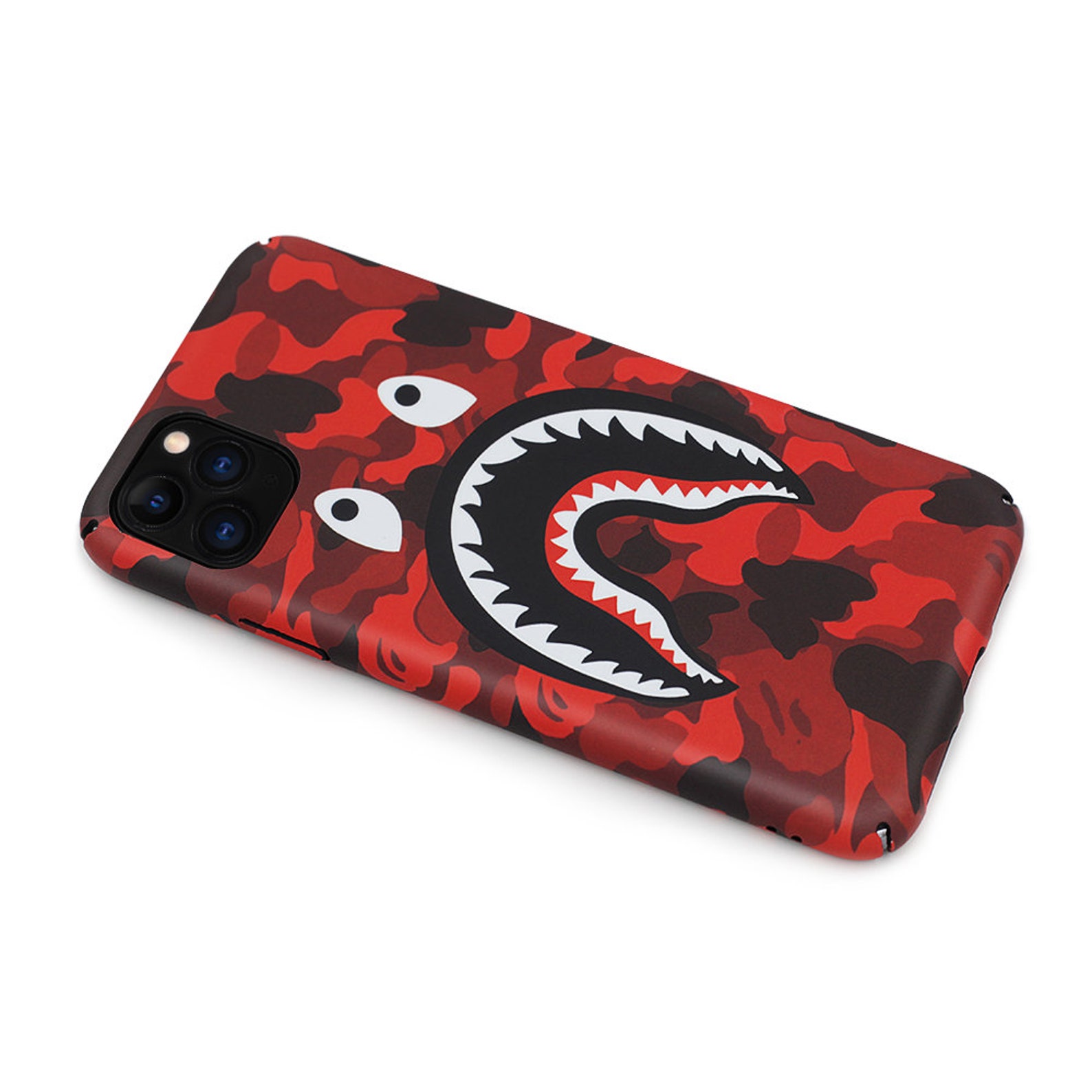 Red Bape Shark Mouth BATHING APE Phone Case Iphone 6 6s 7 7 Etsy UK