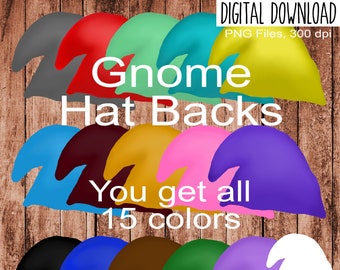 Hand drawn Gnome Hat Backs Earring Sublimation Design, Hand drawn Gnome Hat Backs Bundle Sublimation earring design, digital download, PNG