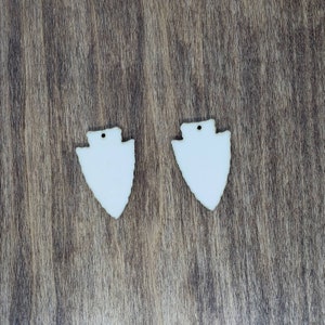 Sublimation hardboard blanks, 1.5&quot; arrowhead sublimation blanks, arrowhead earring blanks for sublimation