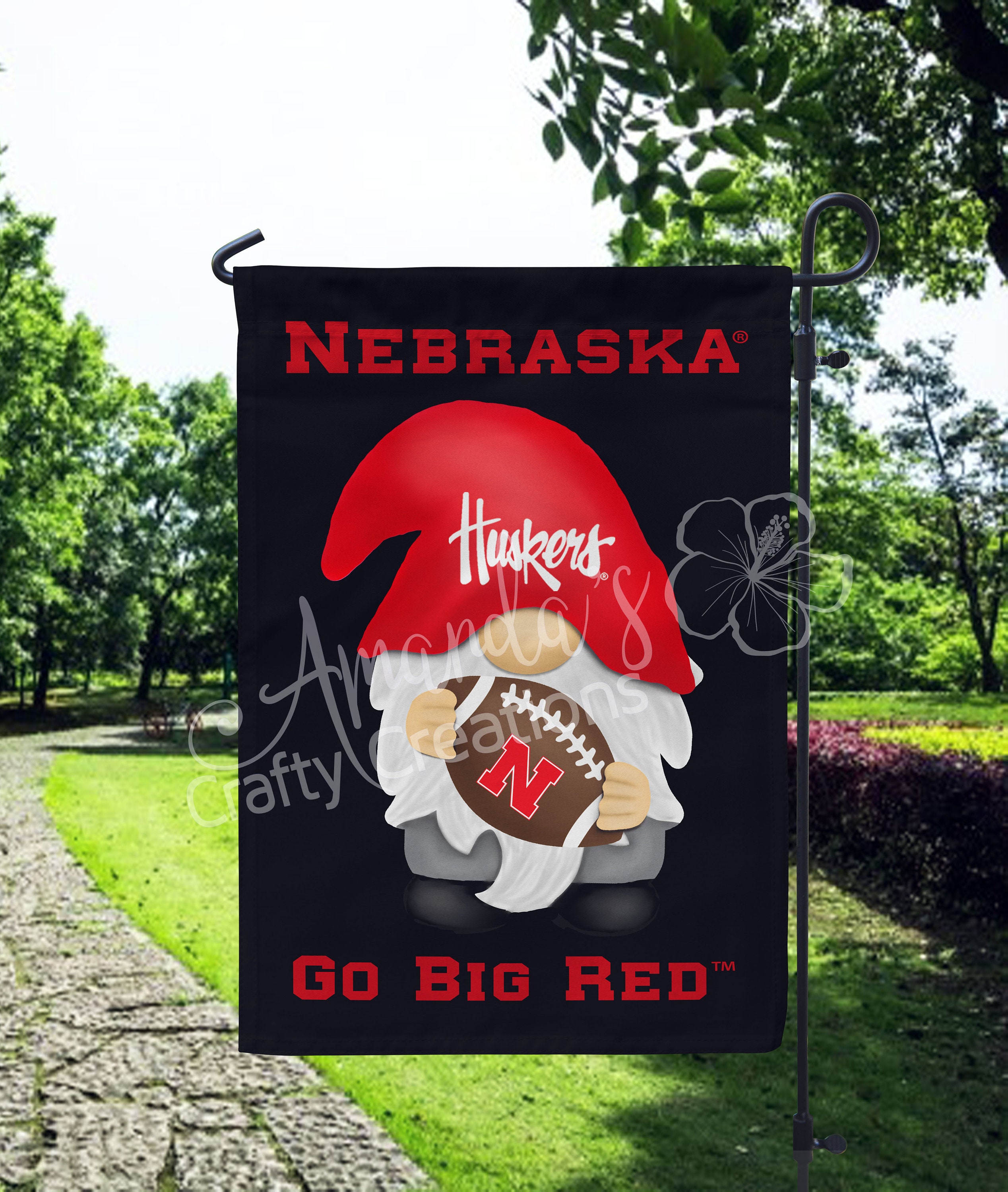 Nebraska Cornhuskers NCAA Garden Flag – Double-Sided 18x12 Inch Officially Licensed Team Flag