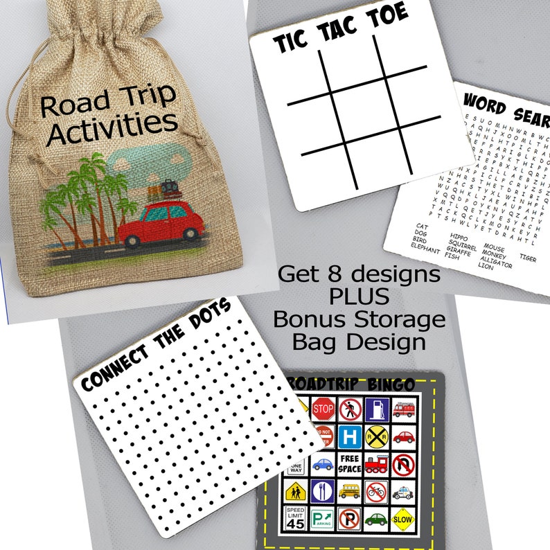 Road Trip Dry Erase Board Bundle Road Trip Game Design Etsy