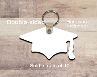 Sublimation hardboard blanks, key chain sublimation blanks, DOUBLE-SIDED key chain shape blanks for sublimation