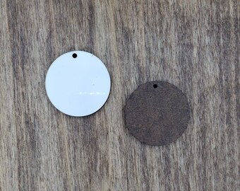 Sublimation Hardboard Blanks - 1.5&quot; Circle Earring Shapes, Single or Double-Sided