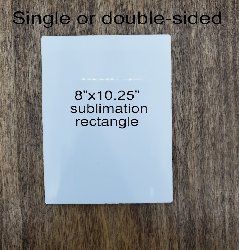 Sublimation Rectangle Hardboard Blanks 8x10.25 Etsy