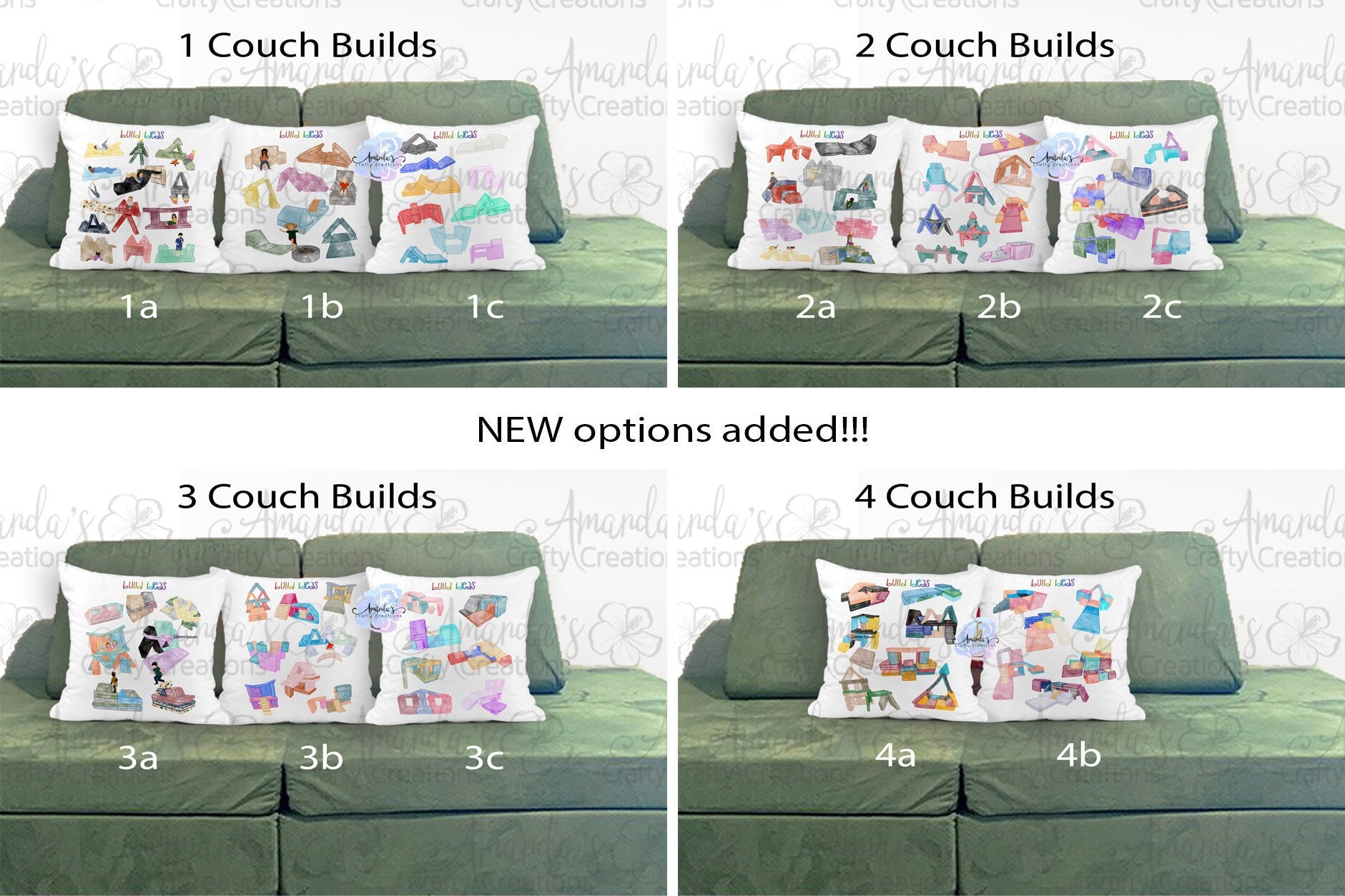 Couch Swag Play Panel for Childrens Foam Sofa Kids Couch (Lemonade Stand)