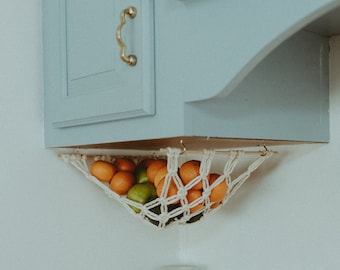 The Original Macrame Fruit Hammock, Hanging Fruit Basket