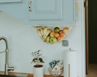 The Original Macrame Fruit Hammock, Hanging Fruit Basket