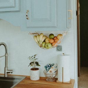 The Original Macrame Fruit Hammock, Hanging Fruit Basket