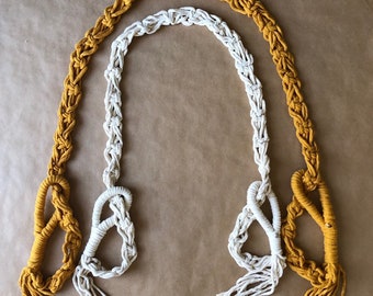 Macrame yoga mat carrier/strap, roller skate leash