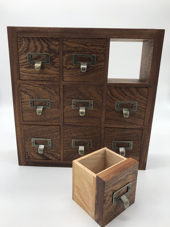 Solid Wood Apothecary Cabinet Essential Oil Small 50