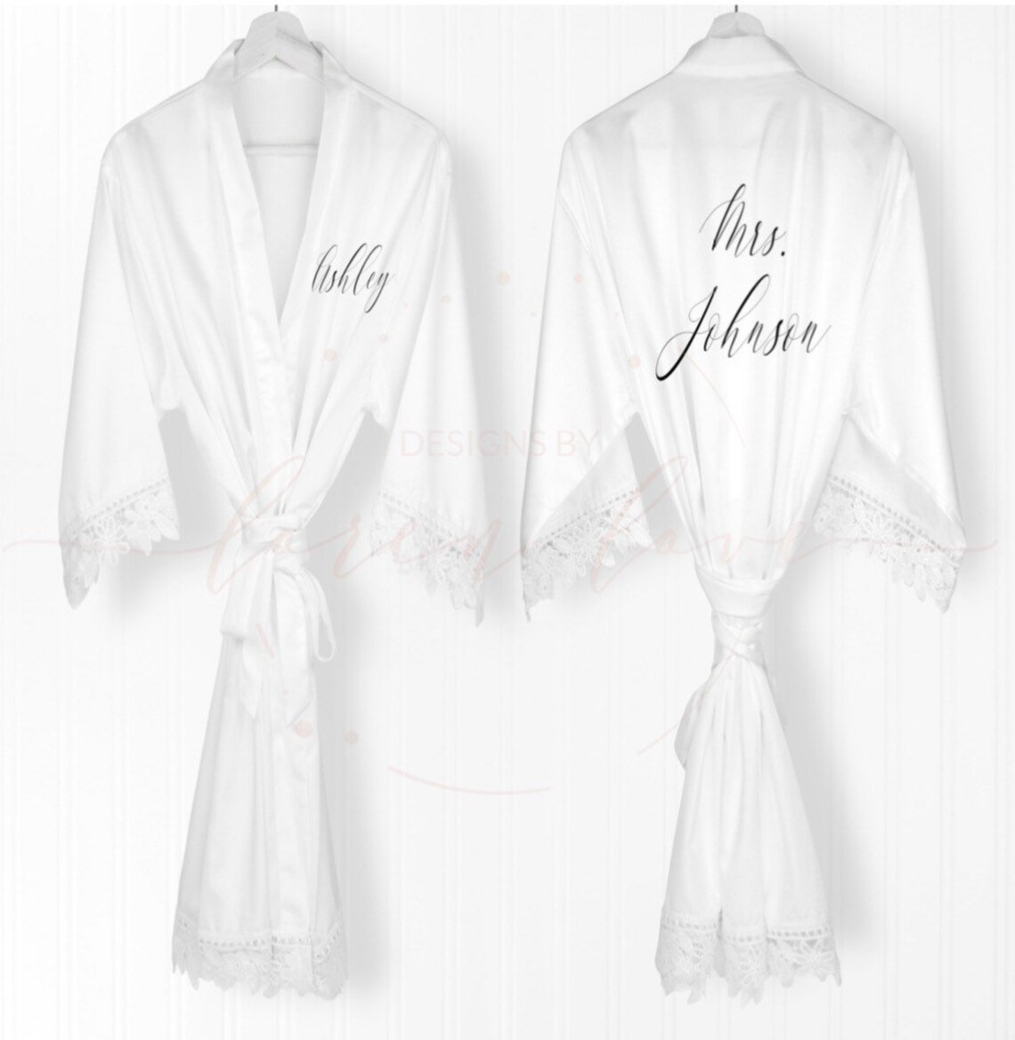 Mrs. Bridal Robe Bridal Lingerie Mrs. Robe New Bride Etsy