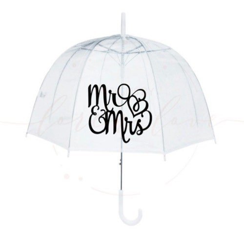 Wedding Umbrella Bride and Groom Umbrella Mr and Mrs Etsy
