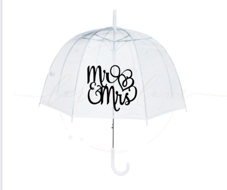 Clear umbrellas -- Did your photographer provide? 1