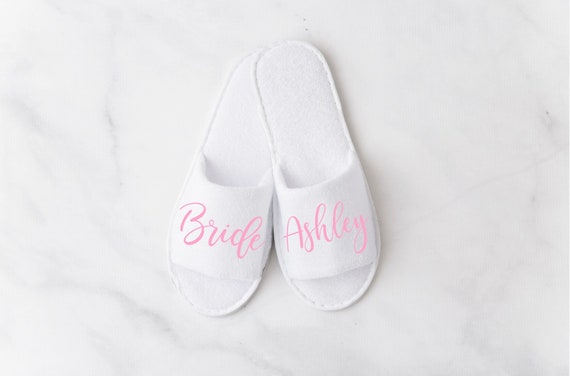 Personalized Wedding Slippers Bridal 