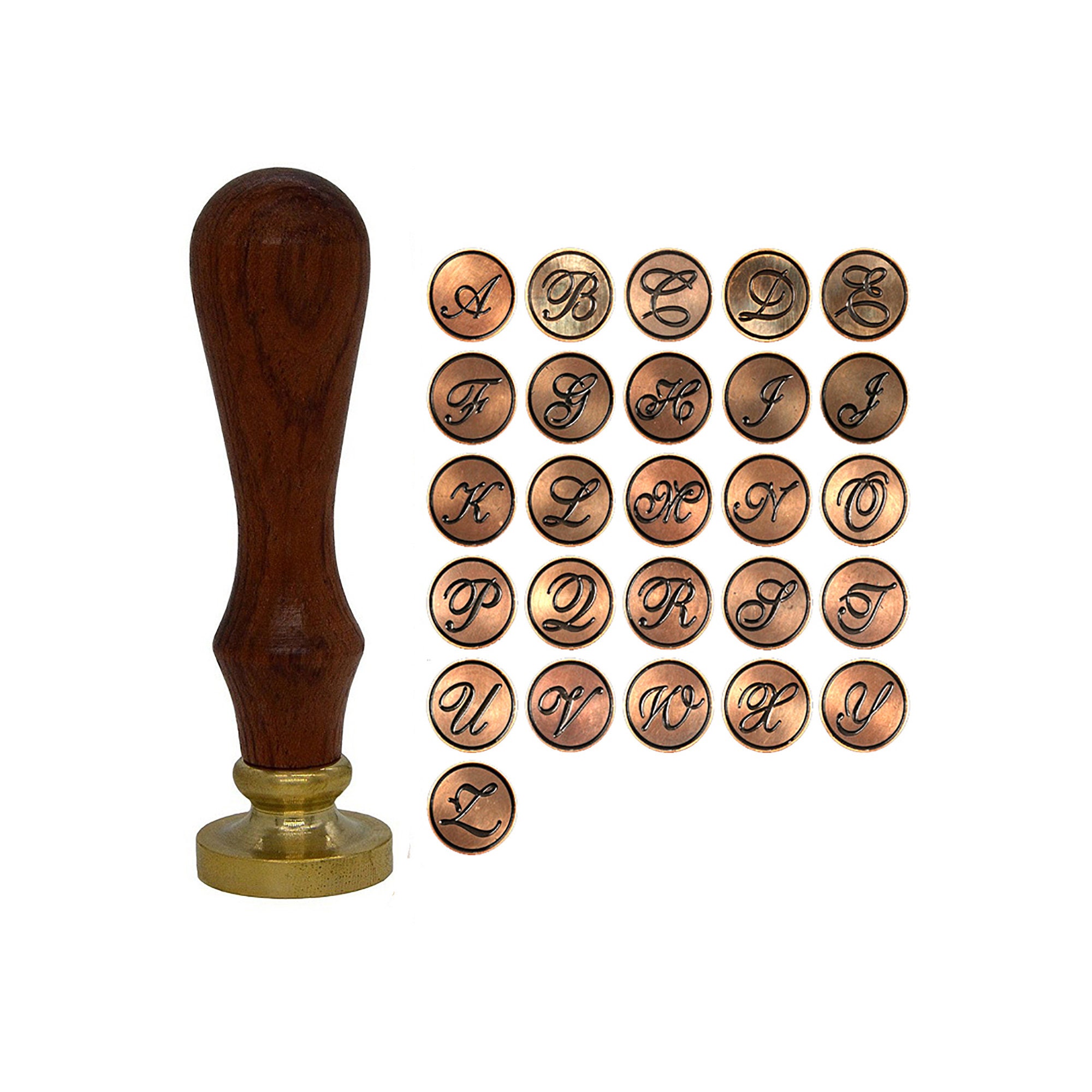Roman Ttype AZ Letter Wax Seal Stamp Kit Sealing Wax Stamp Etsy