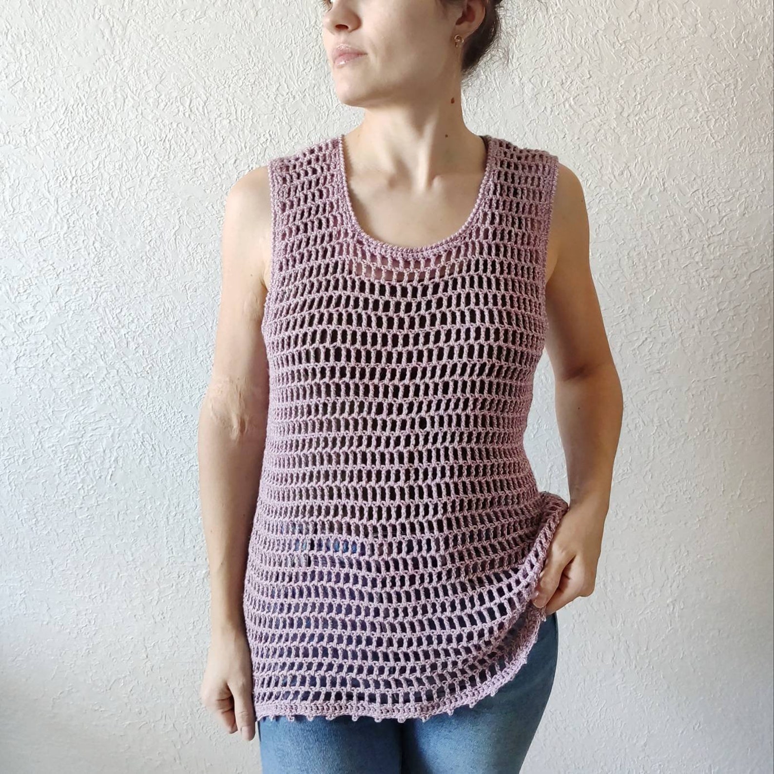 Crochet Top Pattern mesh top pattern easy crochet top Etsy