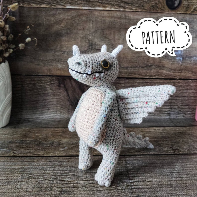 Dragon crochet pattern crochet dragon doll how to train your Etsy