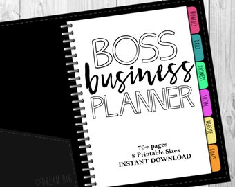 COMPLETE "Boss Biz" Printable Business Planner