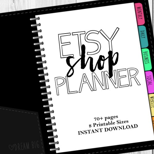 Etsy Shop Planner Printable Etsy Business Plan Etsy Seller - Etsy